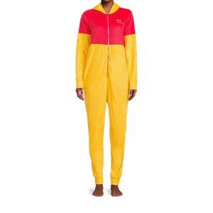 **NEW** Winnie the Pooh Bear Pajamas Womens Union Suit One Piece Costume